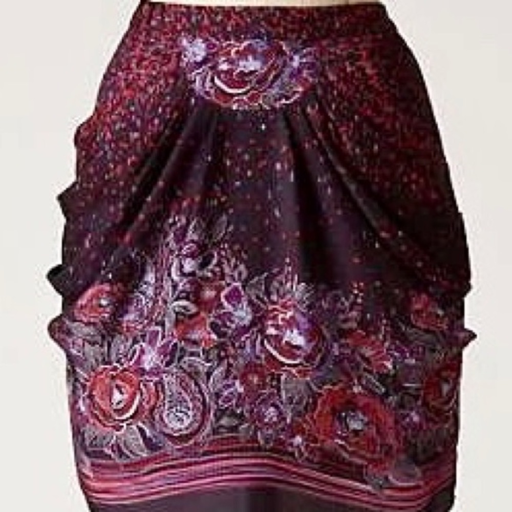 Anna Sui For Anthropologie Skirt
